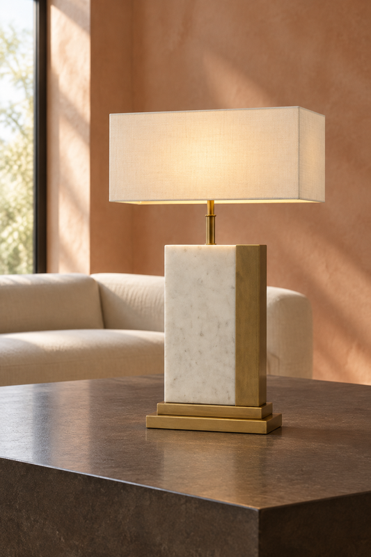 Propuesta de Lámpara Cantabria con pantalla de lino