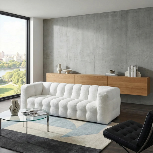 Sofá Seattle Boucle Blanco  de Exhibición