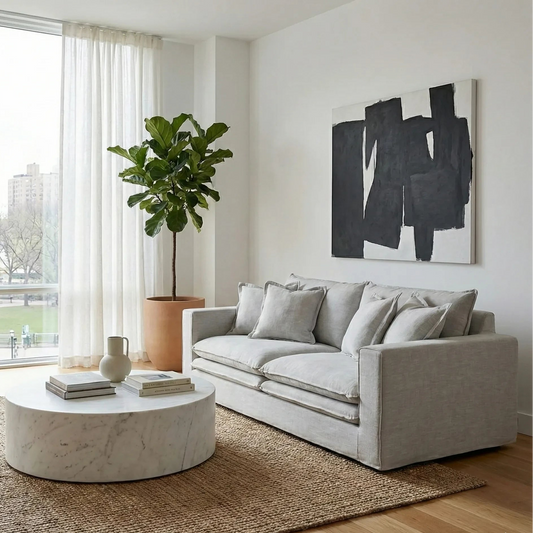 Sofá Boston Lino Gris Claro