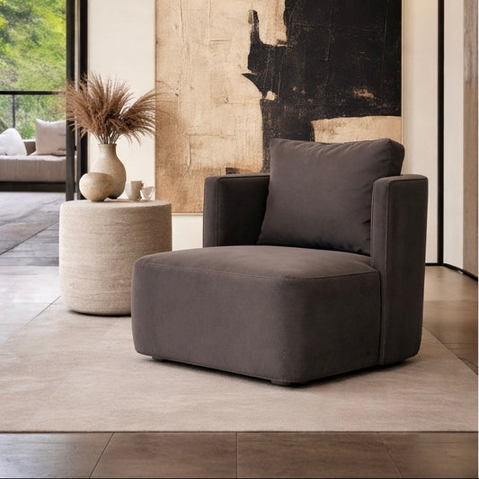 Sitial Giratorio Massimo Velvet Chocolate