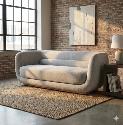 Sofá Portland Lino Gris Claro