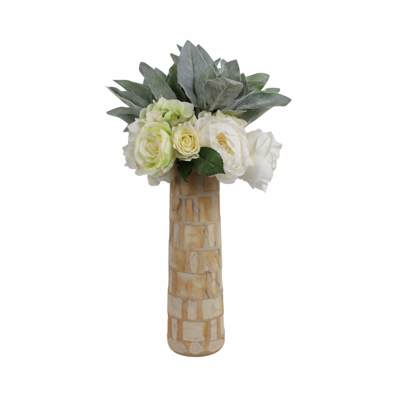 Jarrón Saúl café en vidrio