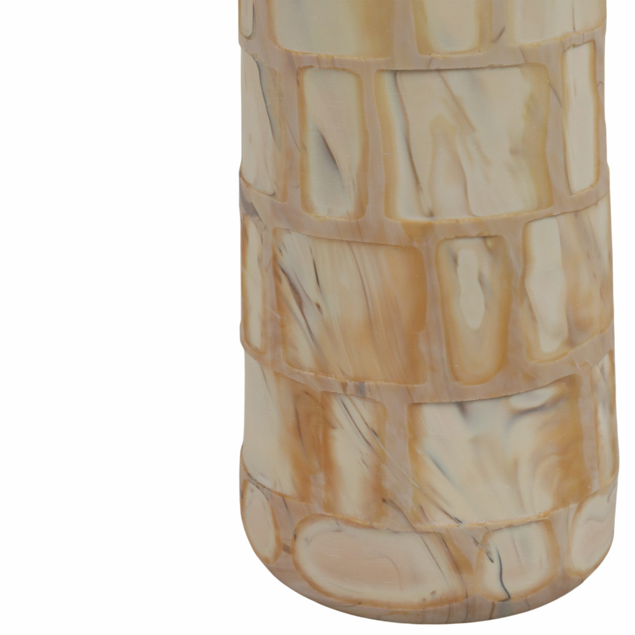 Jarrón Saúl café en vidrio